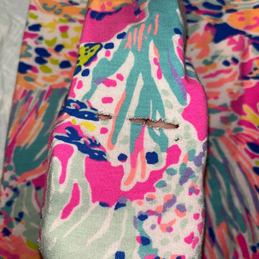 Lilly Pulitzer Pink and Blue Long Sleeve Dress - Picture 3 of 5